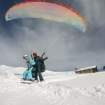 vol a ski en parapente à Montgenevre